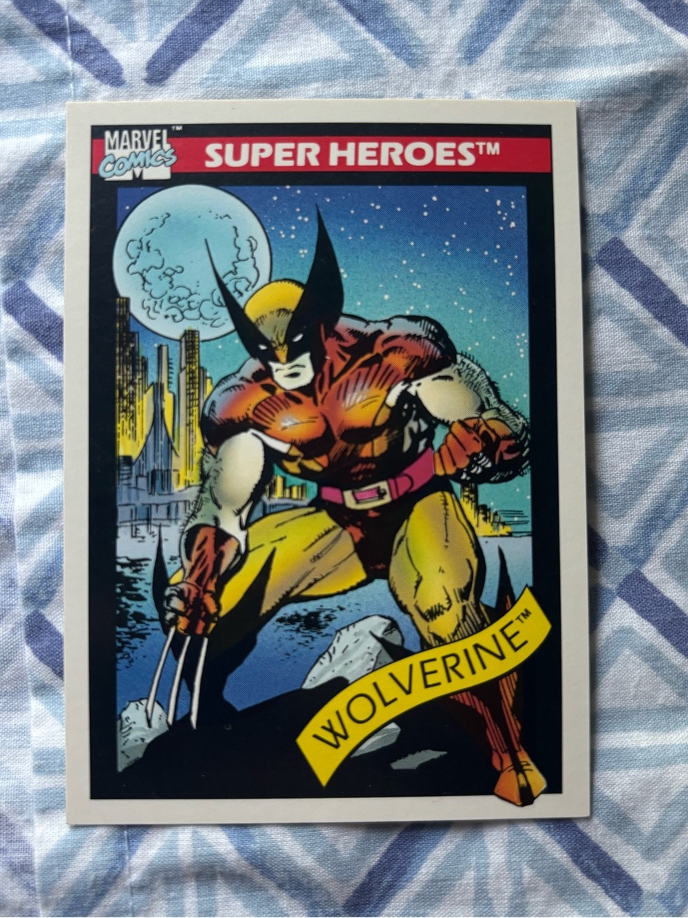 1990 Impel Marvel Universe Trading Card - #37 Wolverine.